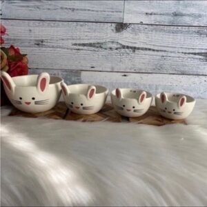 Masterclass Bake Shop Bunny Figure 4 PC Measuring Cups Set
